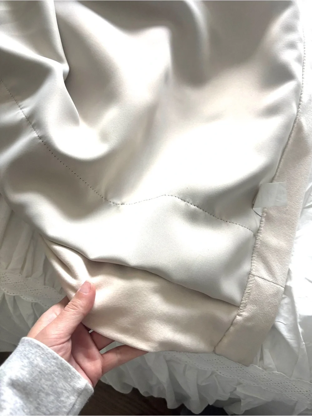 Custom Drapery Ivory Velvet Window Treatments 50x84 Blackout Curtains